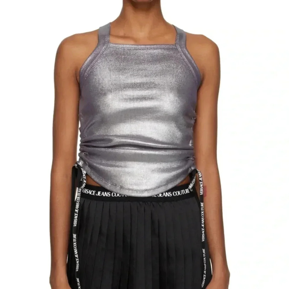 VERSACE JEANS COUTURE
Silver Ruched Tank Top - Picture 3 of 11